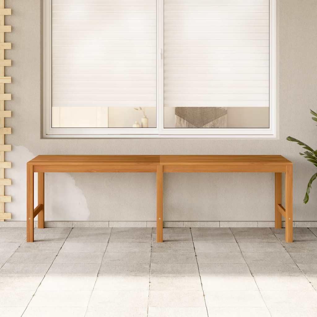 Weather‑Resistant Solid Teak Garden Bench