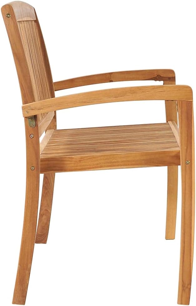 Solid Teak Stackable Outdoor Garden Bench