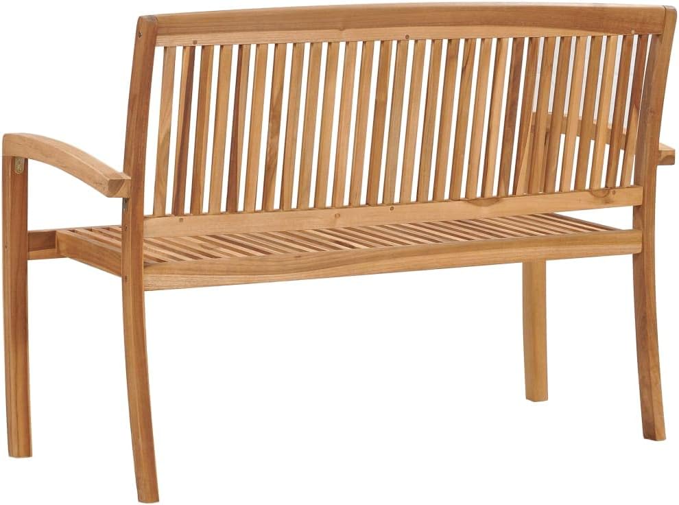 Solid Teak Stackable Outdoor Garden Bench