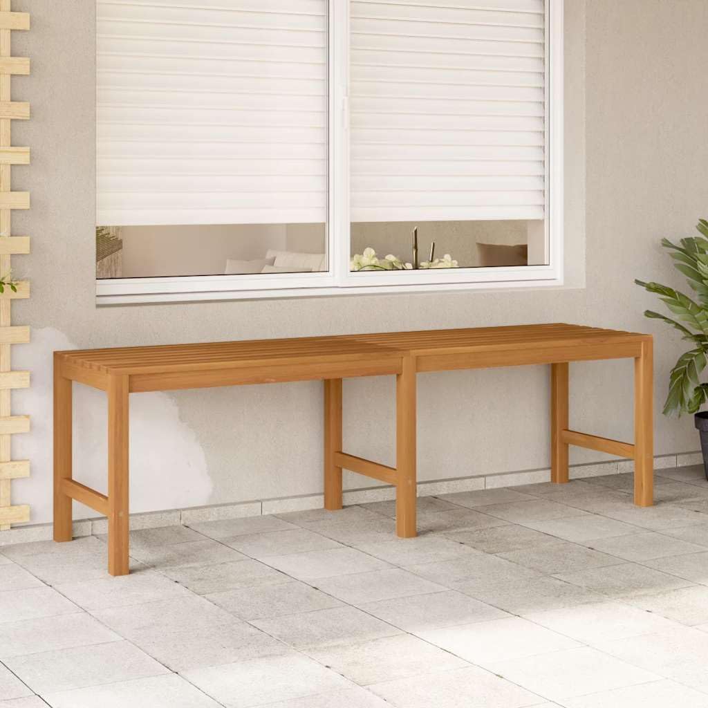Weather‑Resistant Solid Teak Garden Bench