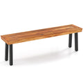 Acacia Wood Outdoor Patio Dining Bench
