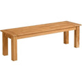 Teak Wood Contemporary Outdoor Dining Bench