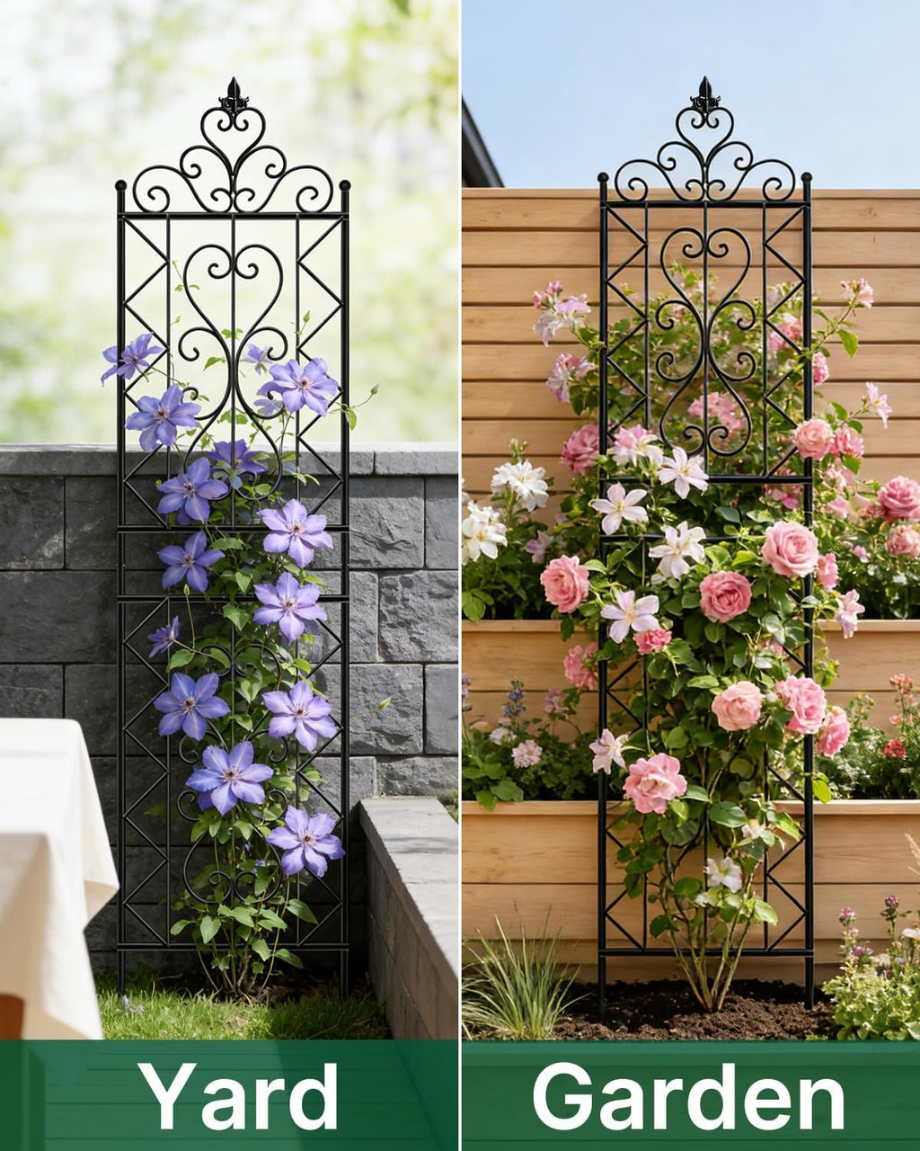 Metal Outdoor Climbing Plant Garden Trellis