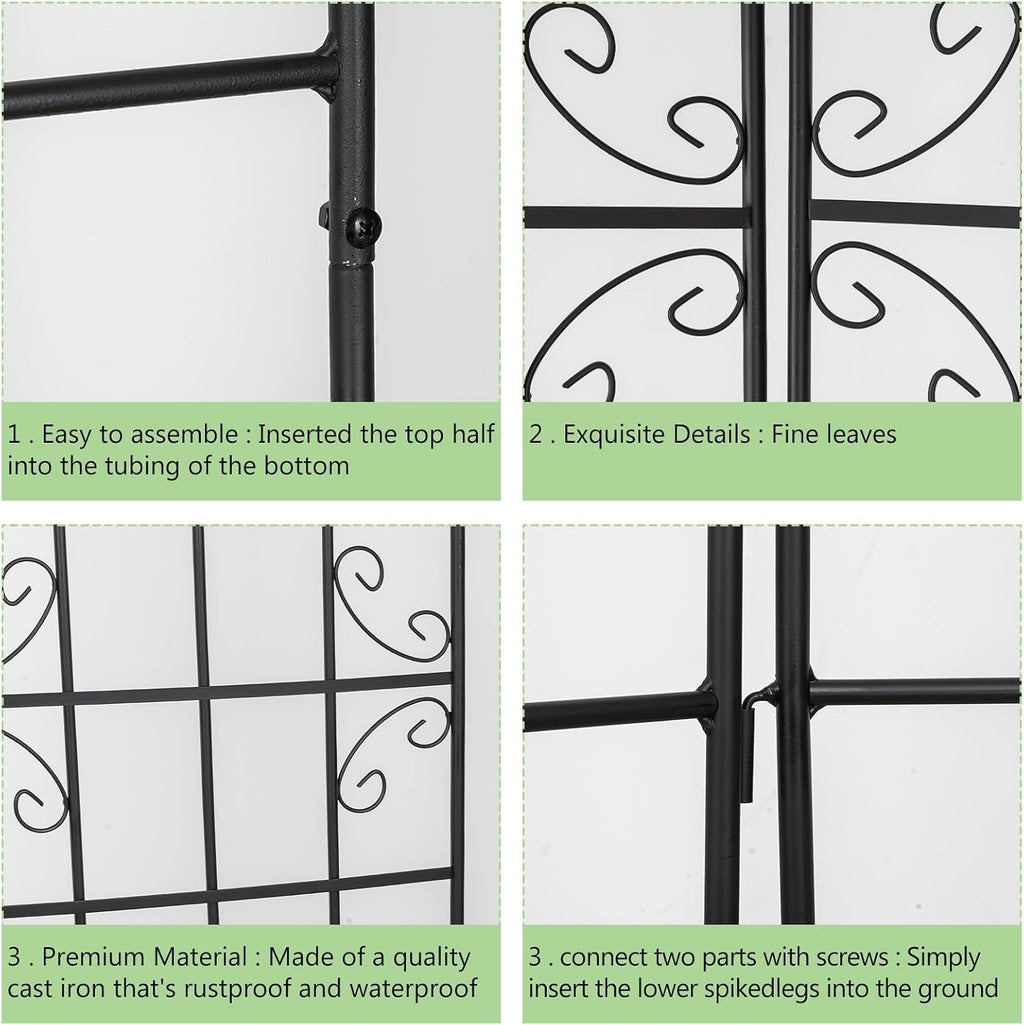 Large Metal Outdoor Climbing Plant Trellis
