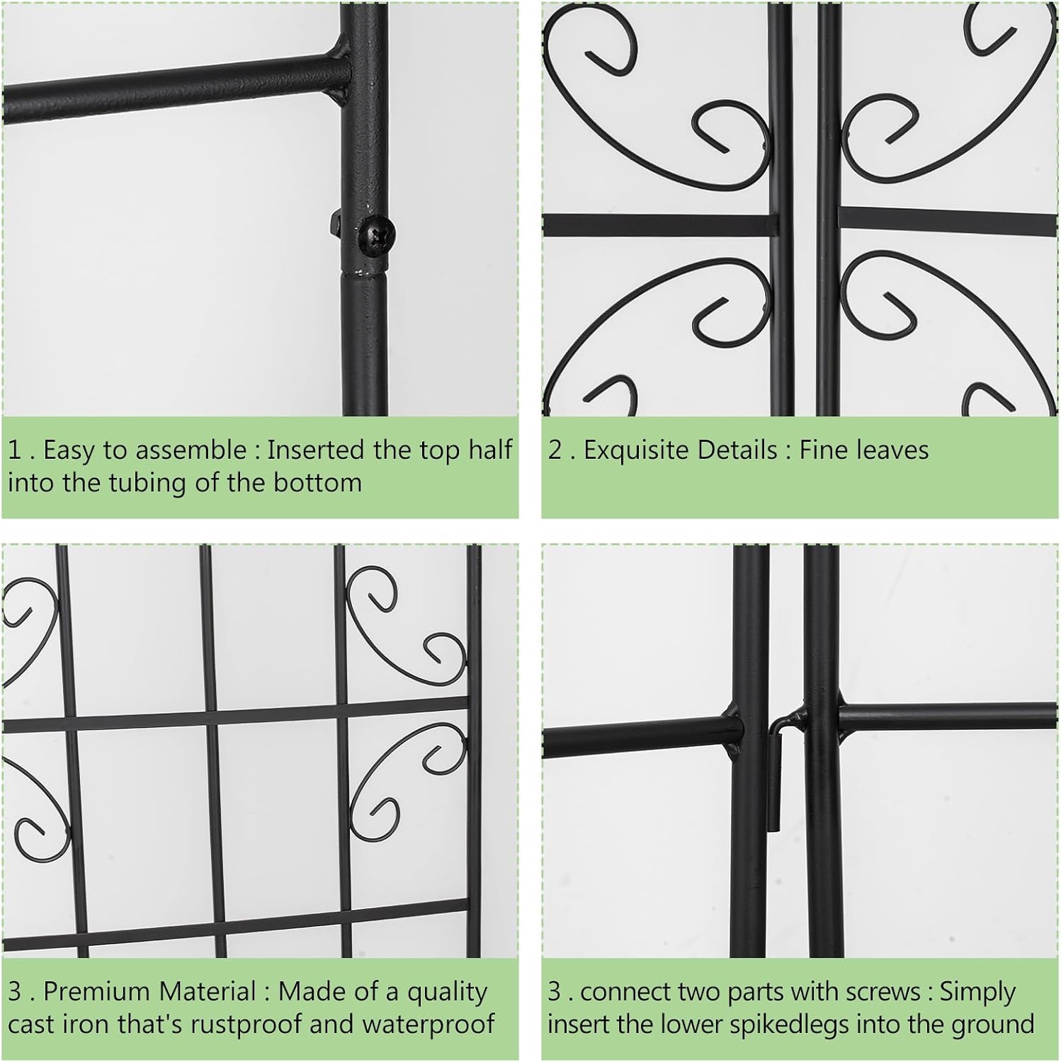 Large Metal Outdoor Climbing Plant Trellis