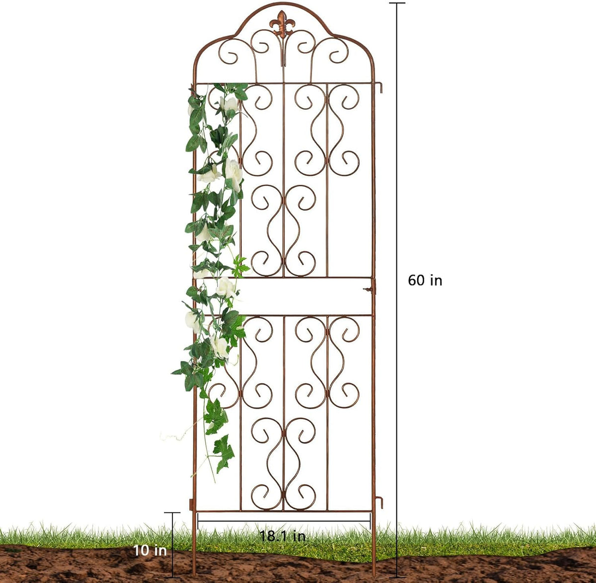 Rustproof Metal Outdoor Climbing Plant Trellis