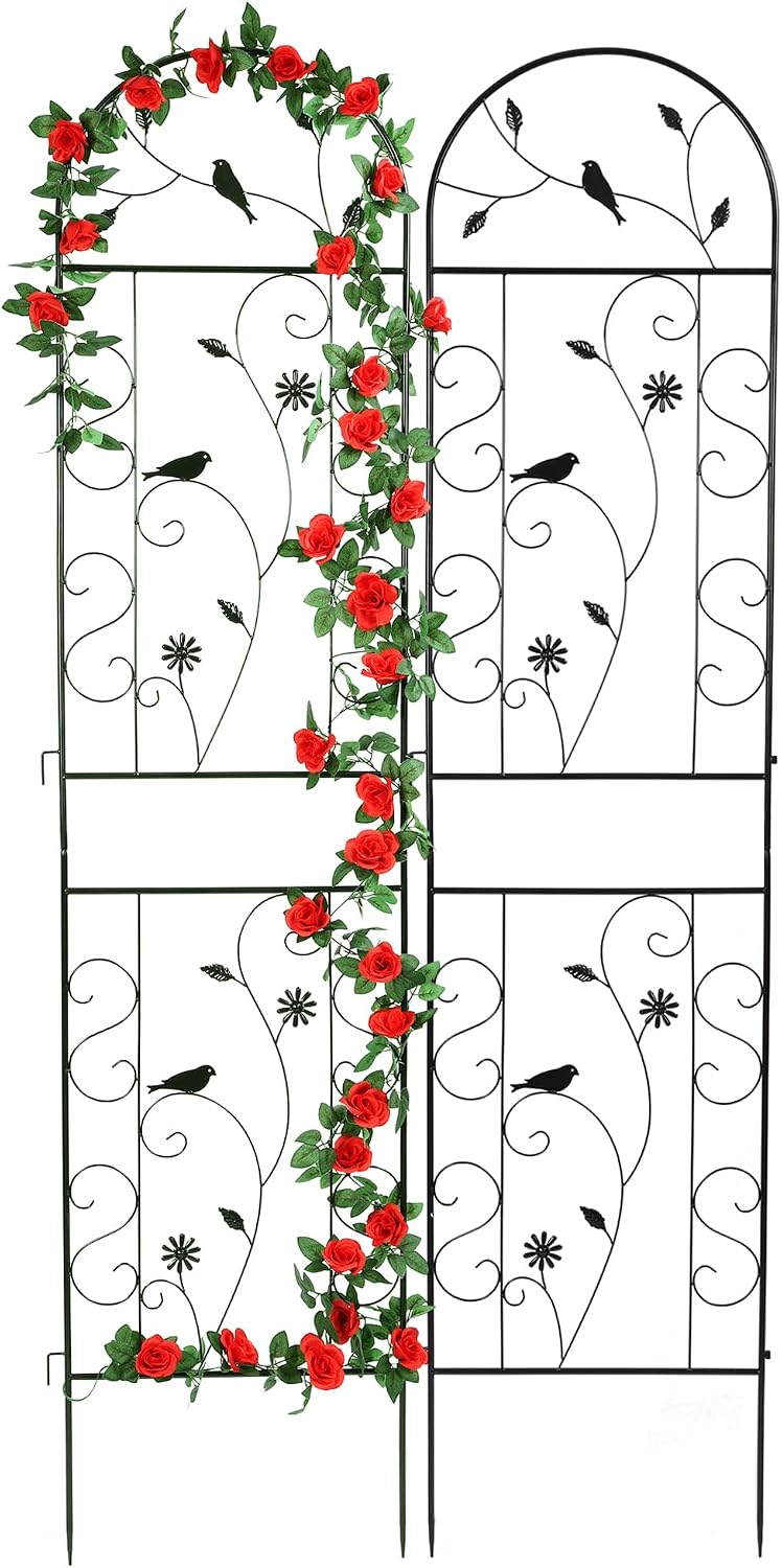 Black Metal Outdoor Climbing Plant Trellis