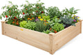 Wood Elevated Outdoor Raised Garden Bed