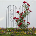 Arched Rustproof Metal Garden Plant Trellis