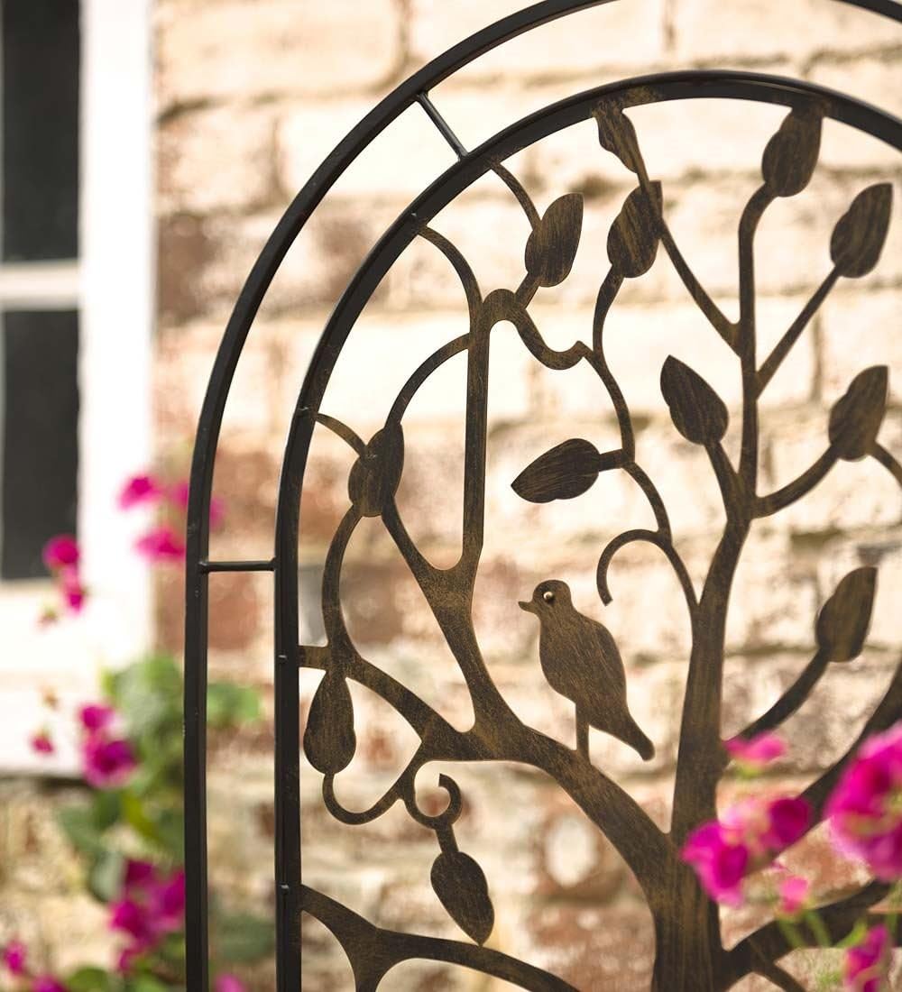 Arched Metal Weather‑Resistant Garden Trellis