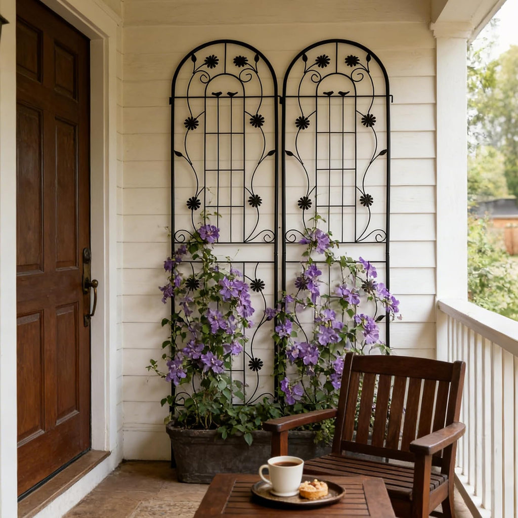 Rustproof Metal Garden Plant Trellis Frame