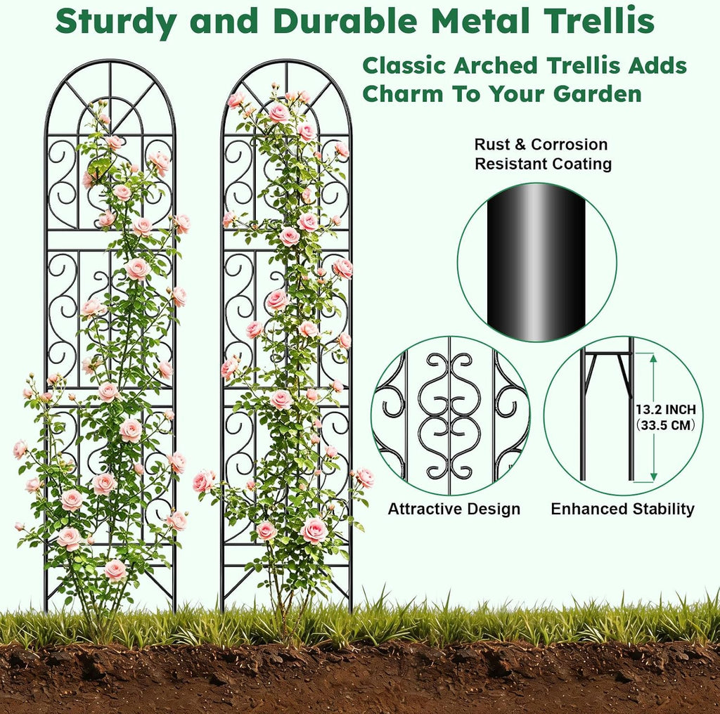 Sturdy Metal Outdoor Climbing Plant Trellis