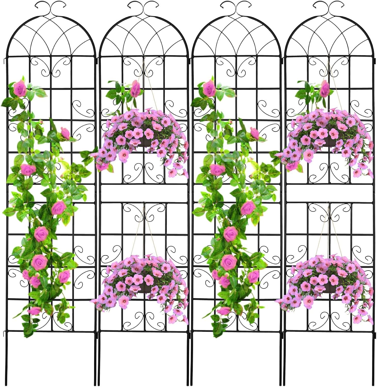 Large Metal Outdoor Climbing Plant Trellis