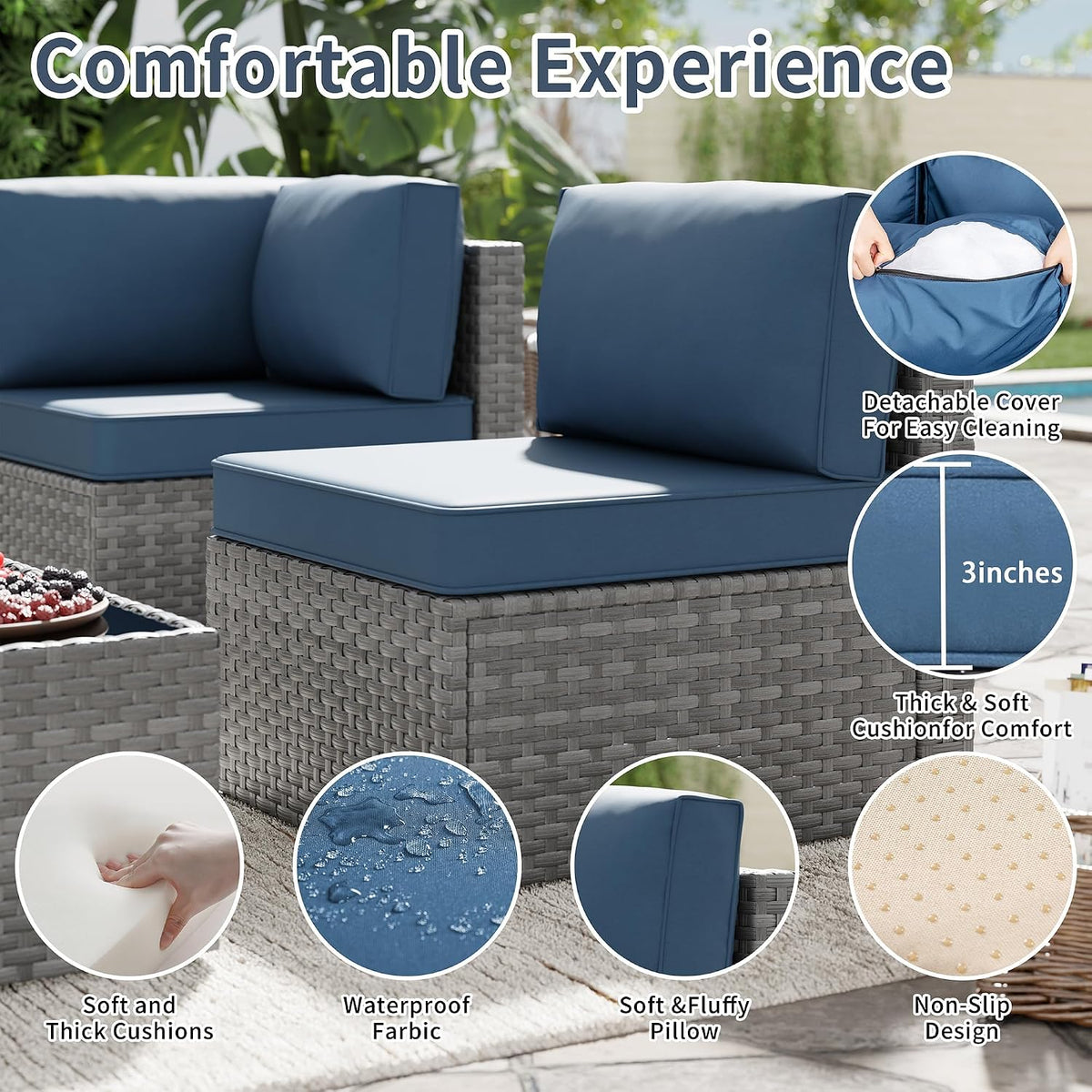 All‑Weather Rattan Outdoor Patio Furniture Set