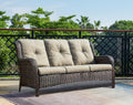 PE Rattan Cushioned Outdoor Patio Sofa