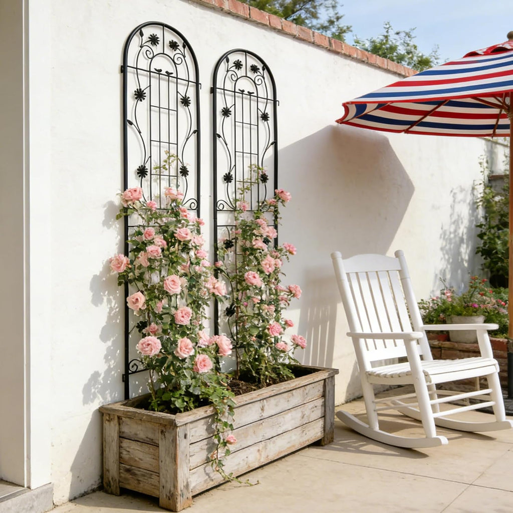 Rustproof Metal Garden Plant Trellis Frame
