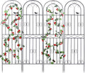 Black Metal Lattice Garden Plant Trellis