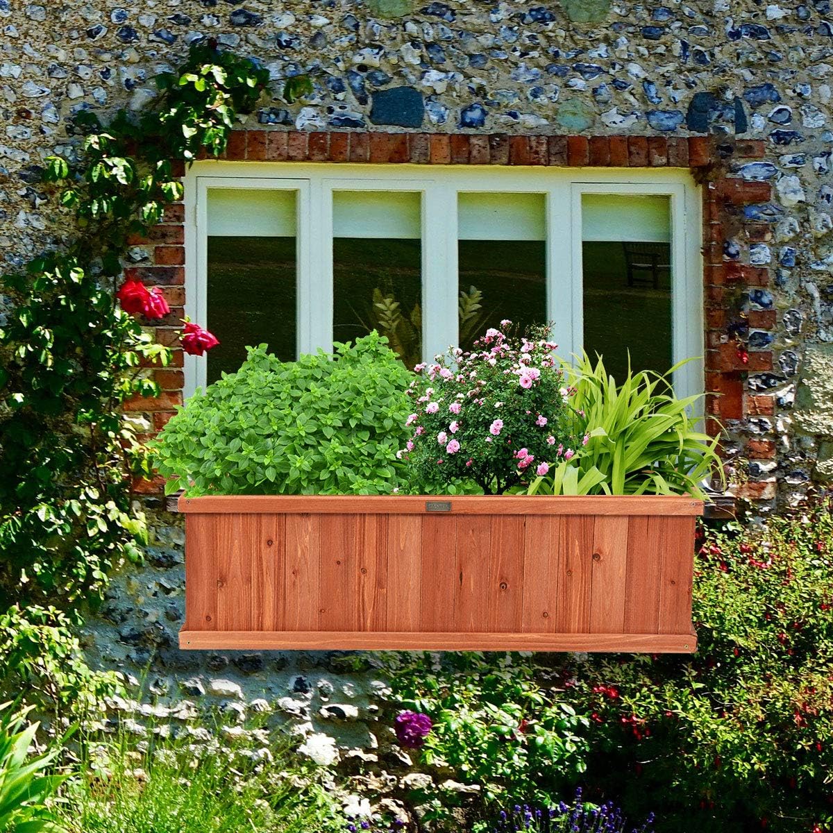 Wood Outdoor Raised Vegetable Planter Box