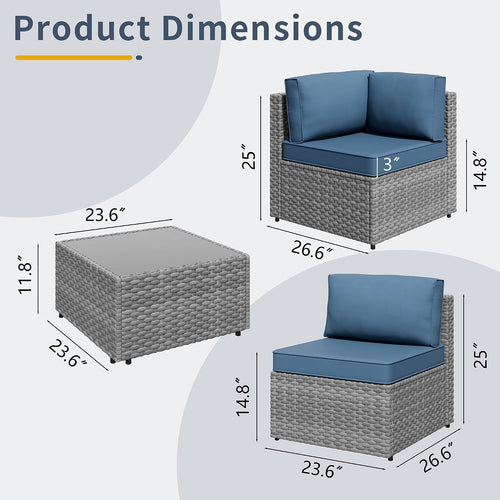 All‑Weather Rattan Outdoor Patio Furniture Set