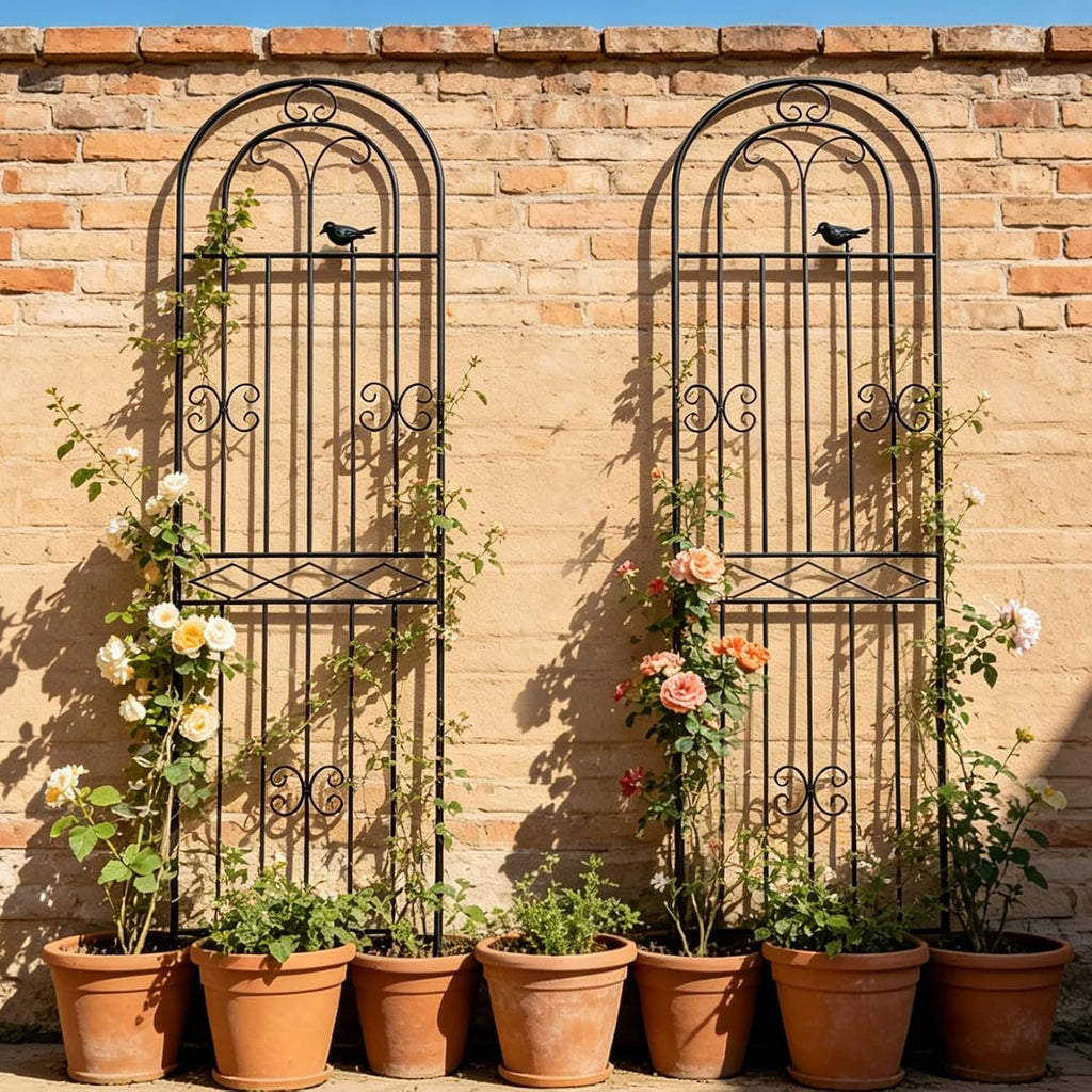 Metal Lattice Garden Climbing Plant Trellis