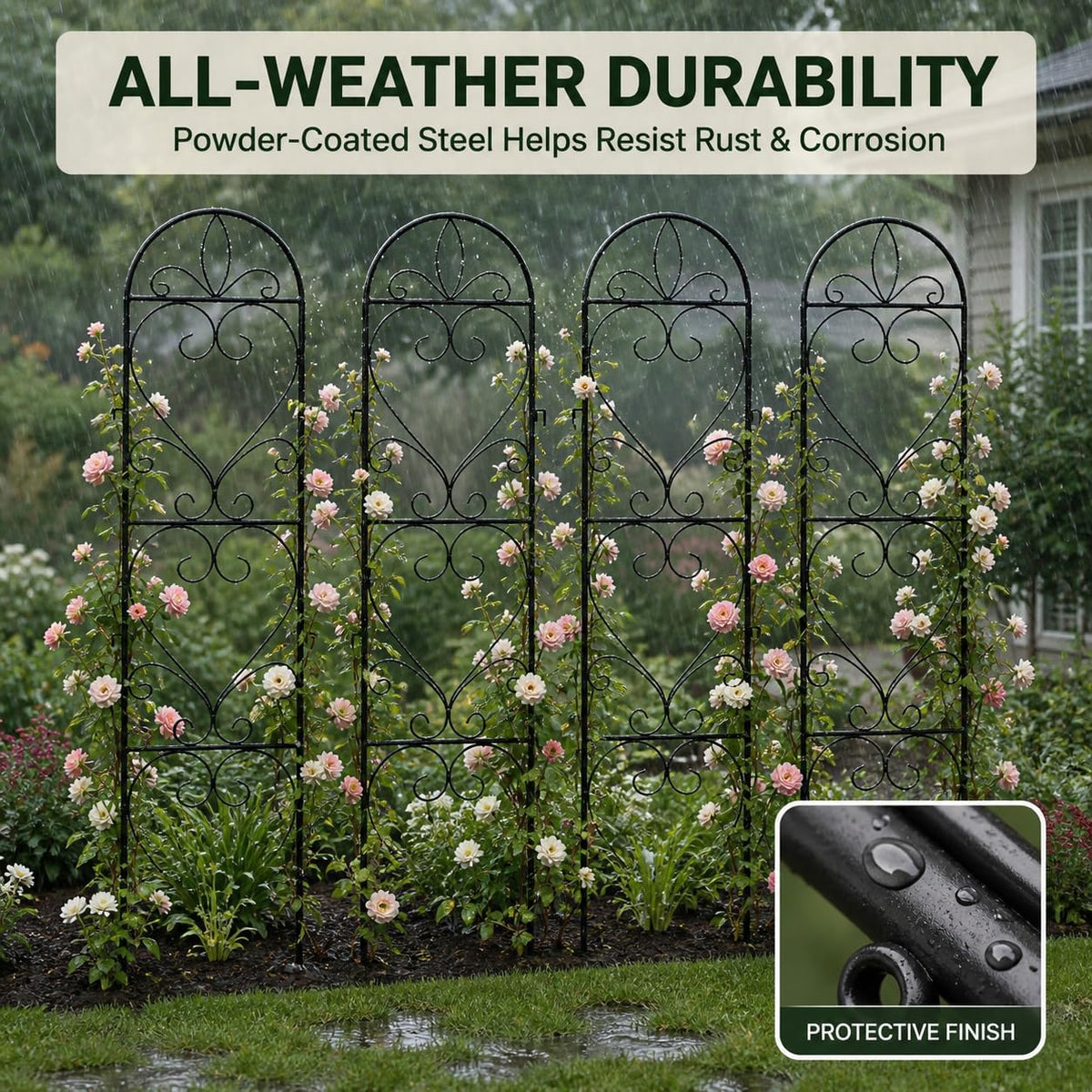 Metal Outdoor Climbing Plant Garden Trellis