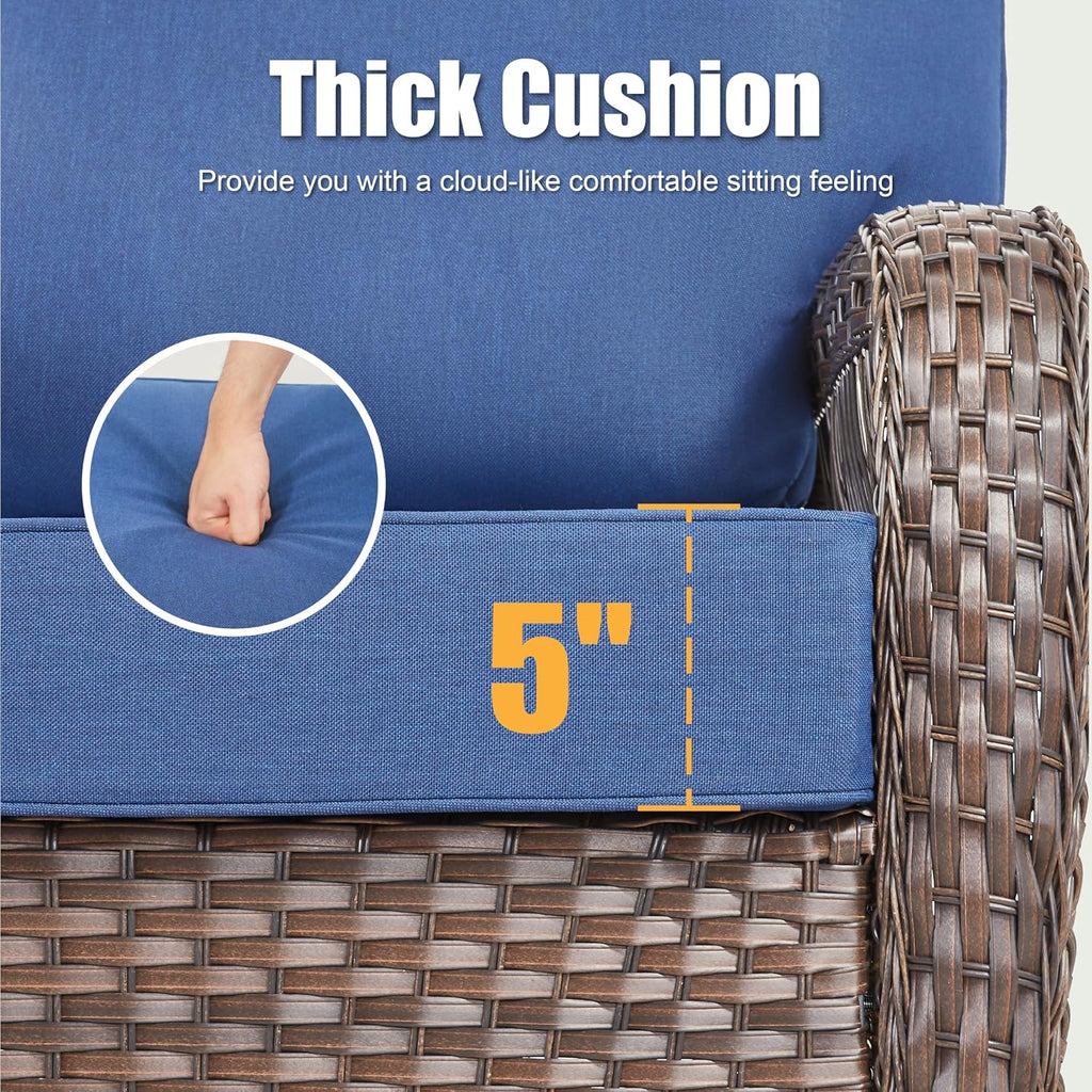 All‑Weather Rattan Outdoor Patio Sofa
