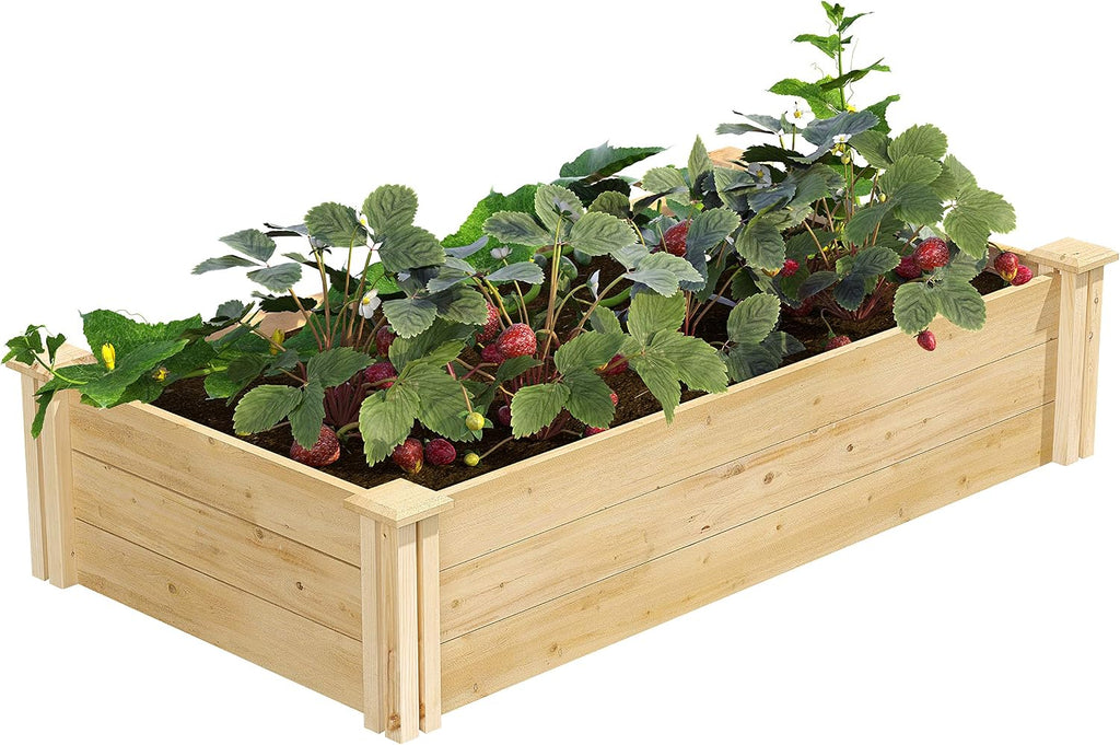 Classic Cedar Outdoor Raised Garden Bed