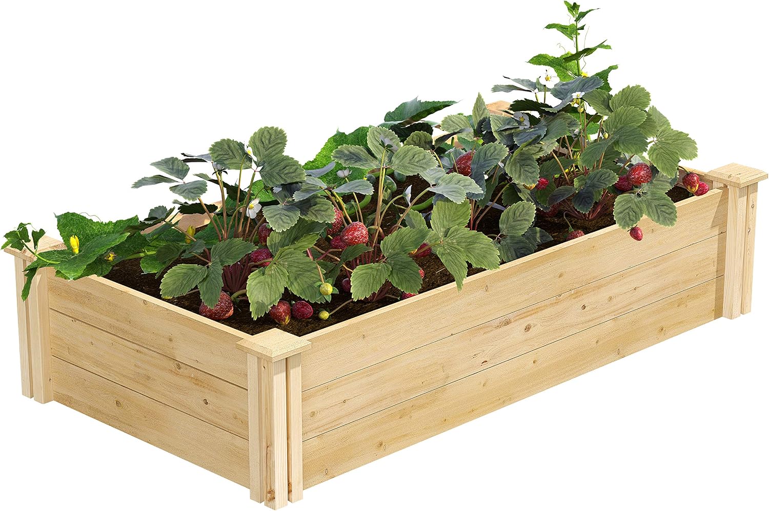 Classic Cedar Outdoor Raised Garden Bed