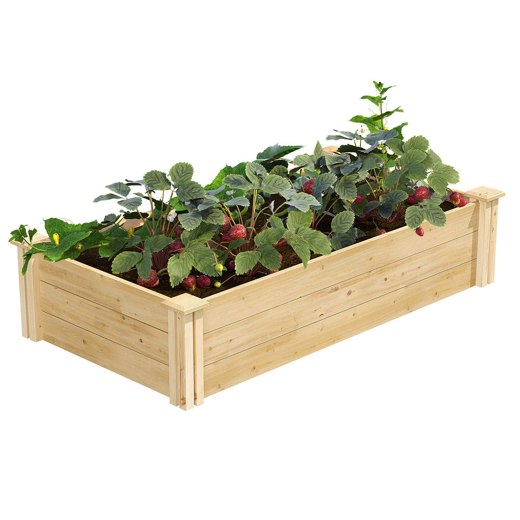 Classic Cedar Outdoor Raised Garden Bed