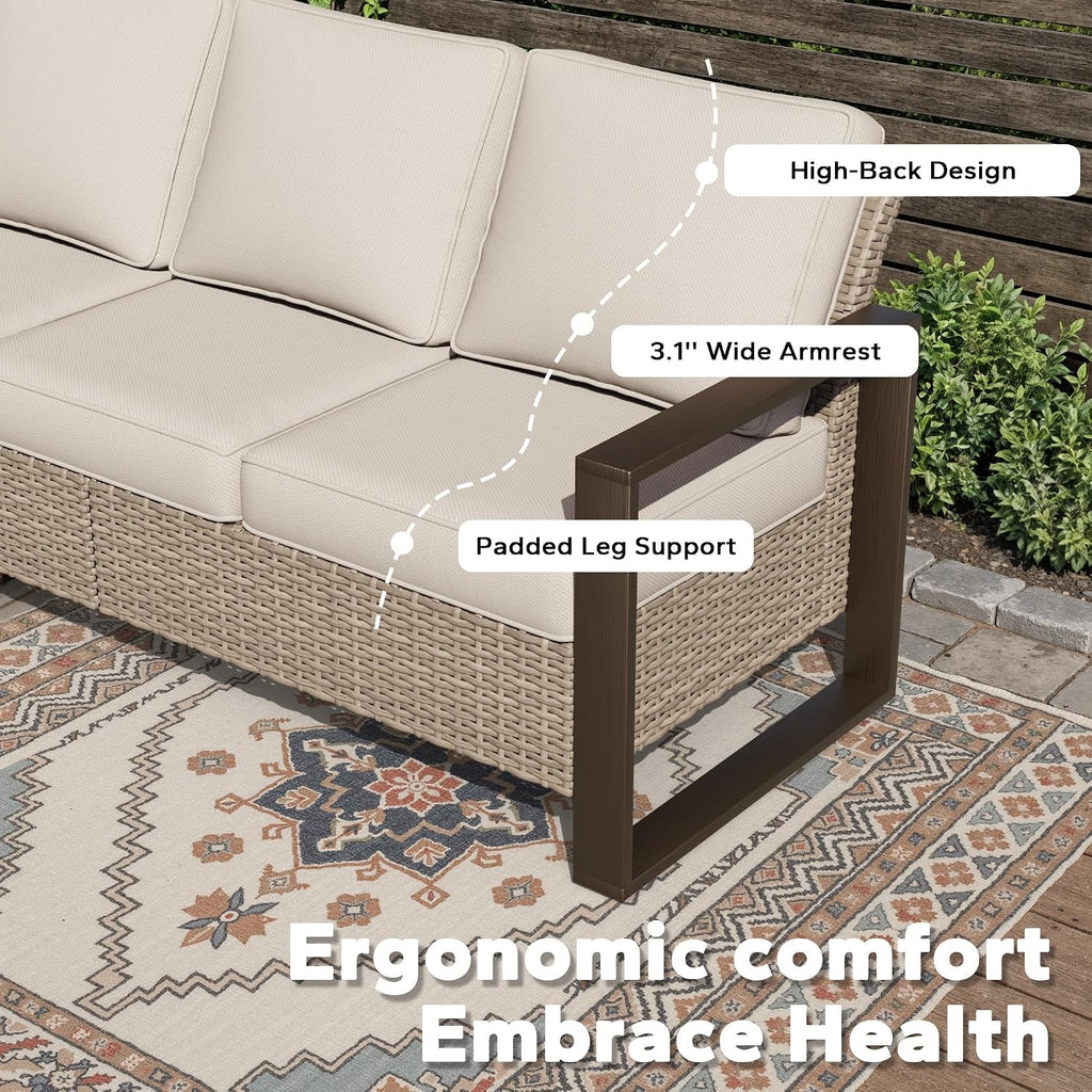 Wicker Rattan Outdoor Patio Furniture Set