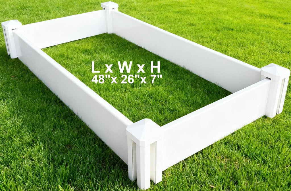 Vinyl Screwless Outdoor Raised Planter Bed