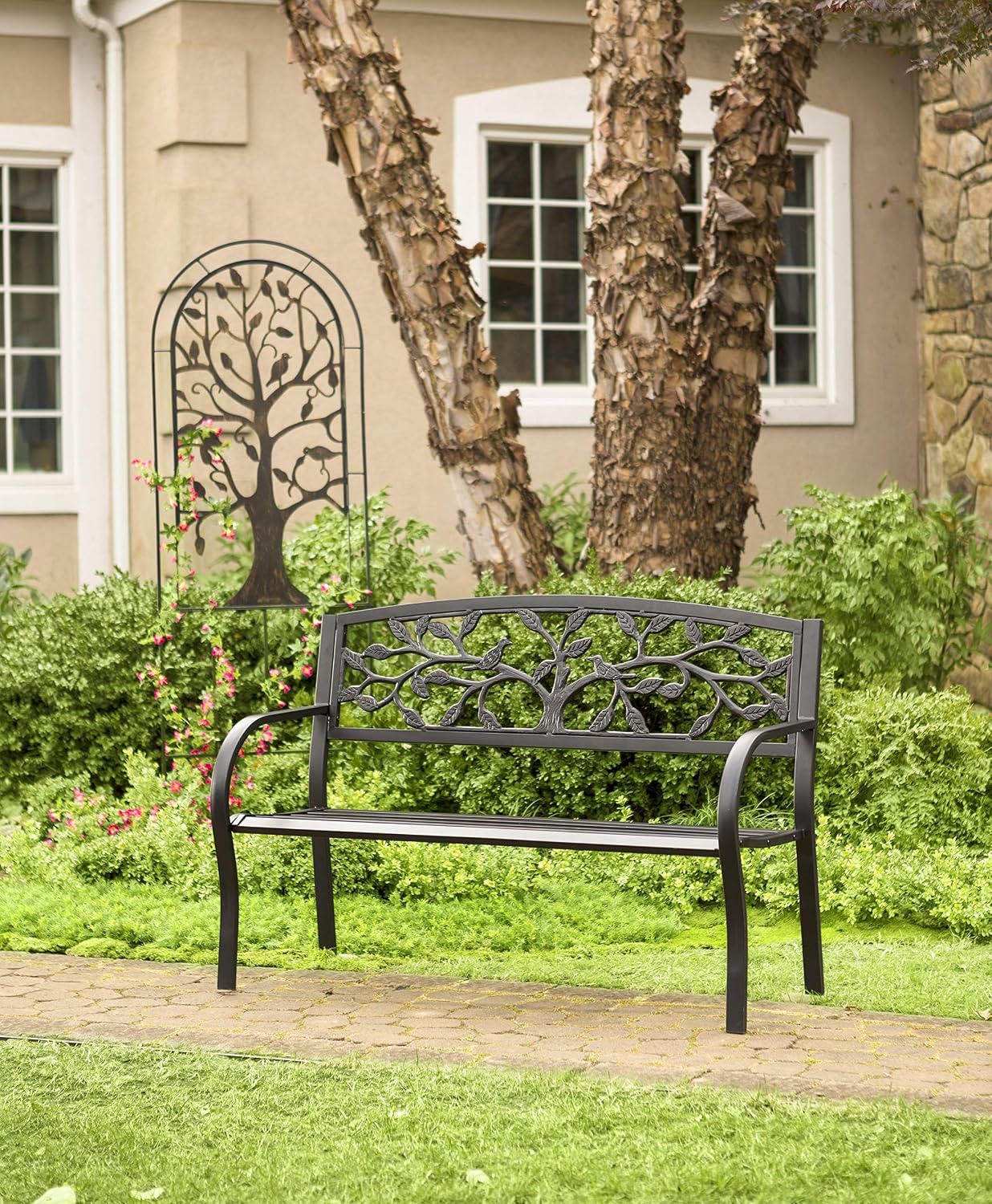 Arched Metal Weather‑Resistant Garden Trellis