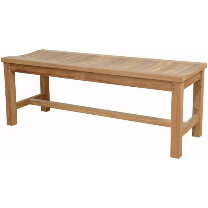 Teak Wood Outdoor Backless Dining Bench
