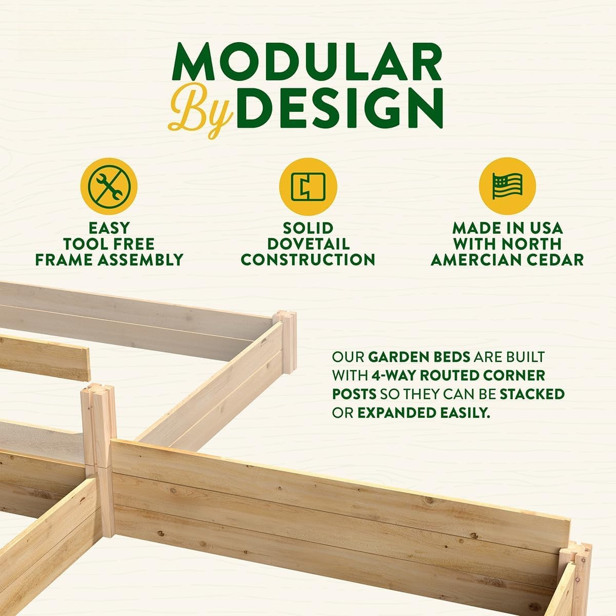 Premium Cedar Outdoor Raised Garden Bed